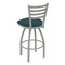 Holland Bar Stool Co 36" Swivel Bar Stool, Nickel Finish, Graph Tidal Seat 41036AN022 - alternate 4
